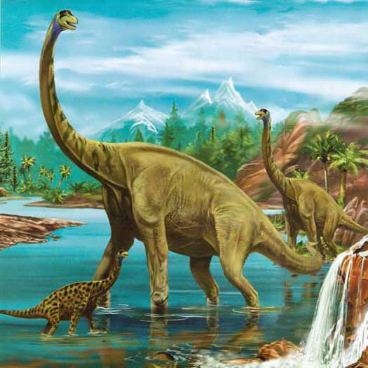 Брахиозавры в дикой природе