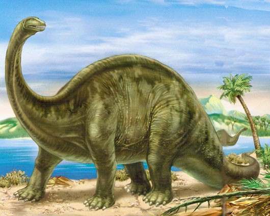 Картинка с бронтозавром
